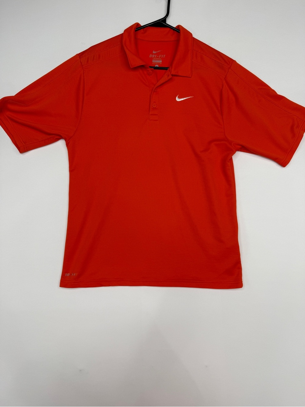 Nike Men's Dri-FIT Orange Short Sleeve Golf Polo Shirt - Size S